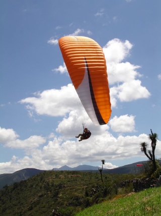  Paragliding landing 